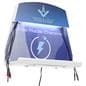 Illuminated light on cell phone charging station