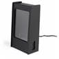 Restaurant menu power bank in black acrylic