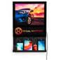 LED backlit wall light box charging station with six cords