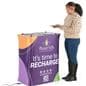 Portable charging table with custom printed graphics