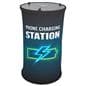 Mobile device charging table with three pre-designed graphics
