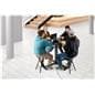 Charing table with chairs and 300 pound seat weight capacity