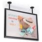 2-post flange ceiling graphic sign hanger for easy install