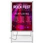 LED sandwich board with a height of 43 inches and a width of 34 inches