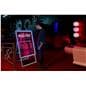 LED sandwich board with thin 1.5 inch depth when fully compressed