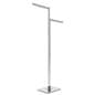 2 way clothing rack with two adjustable arms to hang clothing on