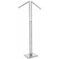 51" - 72" Tall Chrome Waterfall Clothing Rack