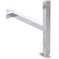 Double rail clothing rack with adjustable feet levelers