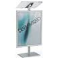 Freestanding Silver Economy Lectern with Poster Frame