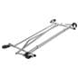 Collapsible garment rack shown folded and collapsed for easier storage and transportation 