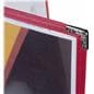 Red 8.5” x 11” (3) Page Restaurant Menu Covers with Corner Protectors