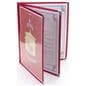 Red 8.5” x 11” (3) Page Restaurant Menu Covers with Clear Panels 