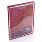 Red 8.5” x 11” Single Panel Wine List Cover Clear Protector