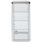 Silver aluminum frame glass counter showcase