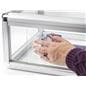 Aluminum countertop showcase with sliding doors