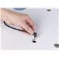 Connection to power supply on base of air inflatable backlit rectangular counter