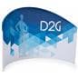 Trade Show Privacy Wall with Double Sided Graphics