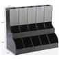 Coffee Station Organizer Holds Lots of K-Cups and Sugar Packets Within a Small Footprint