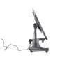 Confidence monitor cart with adjustable height