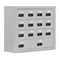 Silver Cell Phone Storage Cabinet
