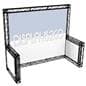 10 x 10 Truss Trade Show Booth. Aluminum