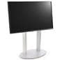 Digital signage TV screen with angled mounting bracket
