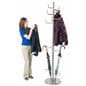 Weighted Metal Coat Rack with Umbrella Stand