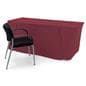 Convertible table cover with custom printing for 6 or 8 foot tabletops