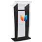 UV printed clear replacement panel for CVWD series lecterns with custom artwork