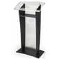 Printed Public Speaking Stand with Interior Shelf
