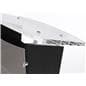 Frosted Acrylic Public Speaking Stand with Black Finish