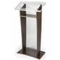 Suitable Frosted Acrylic and Wood Podium