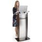 Large Reading Surface Frosted Acrylic and Wood Podium