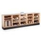 3-piece cash wrap features full storage capacity on the employee side
