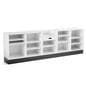3-piece cash wrap includes a register stand with two storage counters