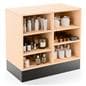 ADA-compliant sales counter comes with adjustable shelving to accommodate your items