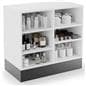 ADA-compliant sales counter offers plenty of storage area in the rear