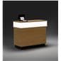 Retail cash wrap with color changing energy efficient LED lighting