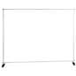 Back drop banner with silver aluminum frame 