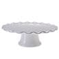 13” White Cake Stand with Dome