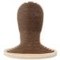 Cardboard mannequin head with unisex design 