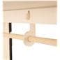 Clothing rack with shelves with no tool assembly