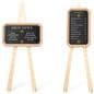 Folding display easel for landscape or portrait orientation