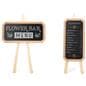 Folding display easel measures 26 inches wide by 67 inches tall 