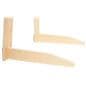 Folding display easel with durable interlocking legs 