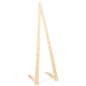 Folding display easel with lightweight poplar wood construction 