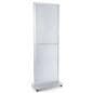 Aluminum frame fixed-width 2-sided portable poster stand 