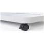 Wheeled base fixed-width 2-sided portable poster stand 