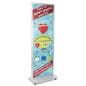 24" x 36" fixed-width 2-sided portable poster stand 