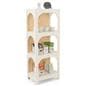 Arch display shelf with floor standing placement style